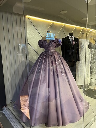 Beden Prenses Model Lila Nişanlık