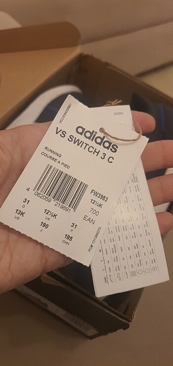 31 Beden lacivert Renk Adidas lacivert spor ayakkabı 