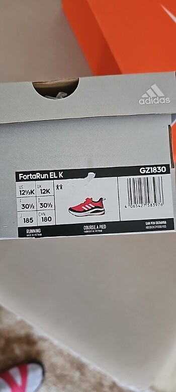 Adidas spor ayakkabı çocuk