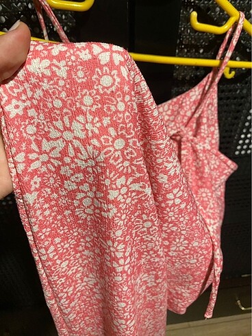 Mudo Pembe Çiçekli Elbise - Görsel 2