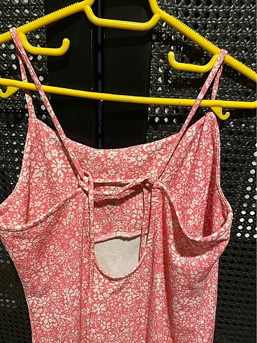 Mudo Pembe Çiçekli Elbise - Görsel 4