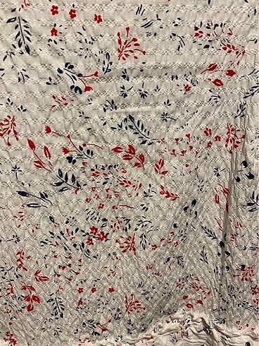 Beyaz Çiçekli Midi Elbise - Görsel 2