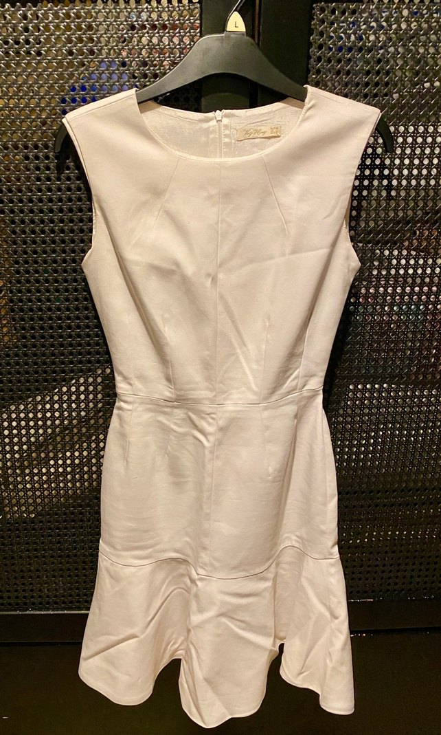 Beyaz Mini Elbise - Görsel 3