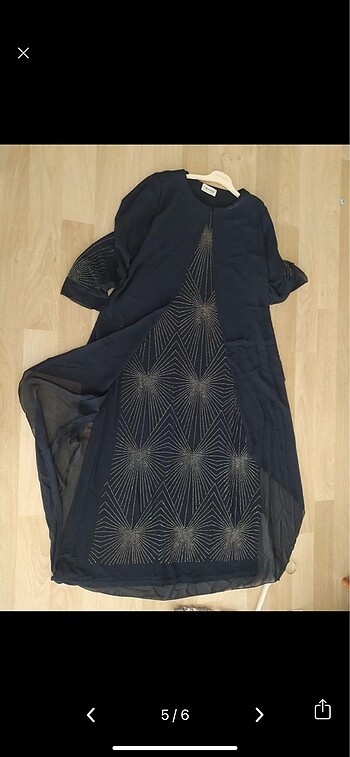 Taşlı pullu şık elbise - Görsel 5