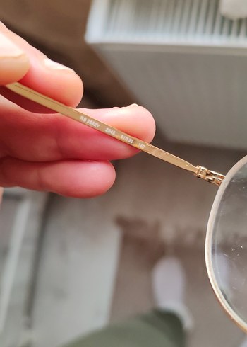 Bej Şeffaf Vintage Kadın Gözlüğü - Görsel 3