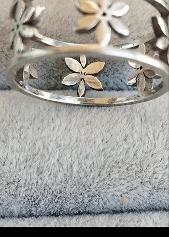 Çiçek Desenli Minimalist Kadın Yüzük 925 kaplama - Görsel 2