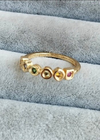 Renkli İşlemeli Bohem Kadın Yüzük 925 kaplama - Görsel 3