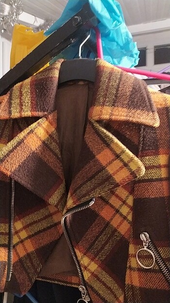 Standart Beden Beden kahverengi Renk Vintage çocuk mont