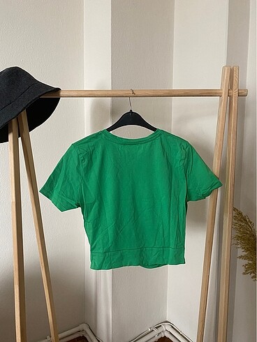 s Beden yeşil Renk Zara crop Tshirt