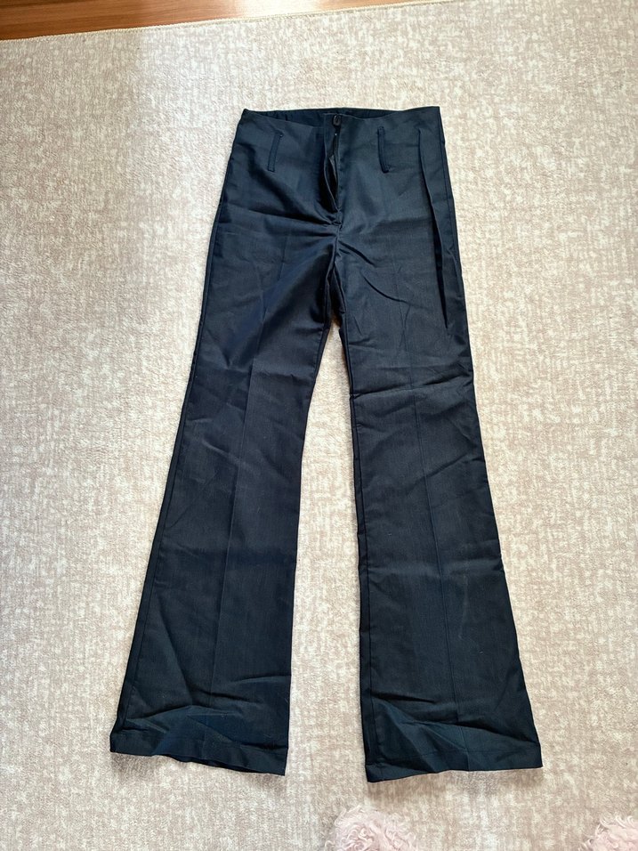 Düğmeli ince Kot Pantolon - Görsel 2