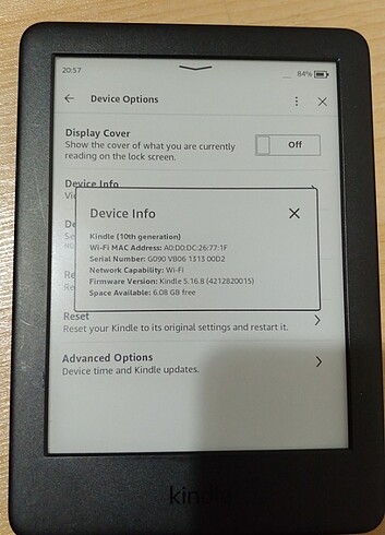 10. Nesil kindle e kitap okuyucu