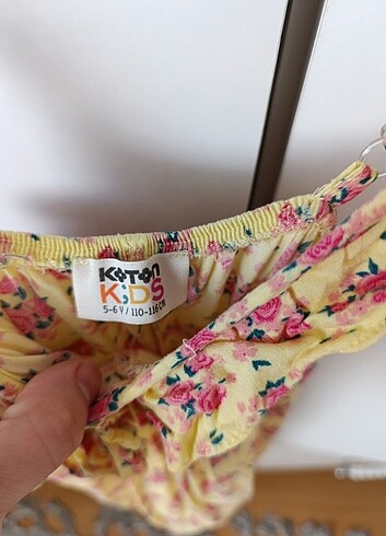 Kiz çocuk çiçekli elbise - Görsel 2