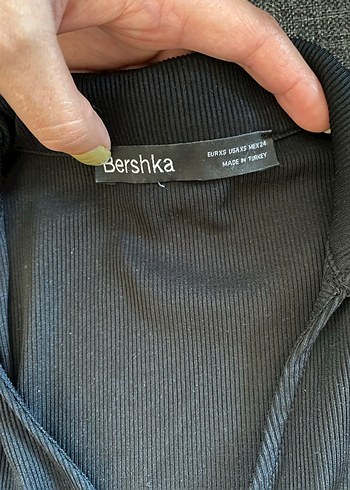 xs Beden siyah Renk Siyah, bağlamalı Kadın Bluz