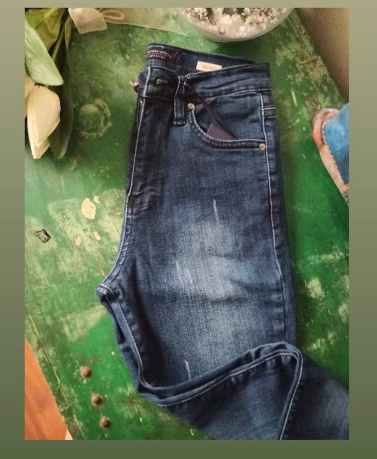 Koyu Mavi Kadın Denim Pantolon - Görsel 2