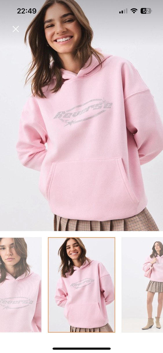 Trendiz pembe reverse  sweatshirt - Görsel 4