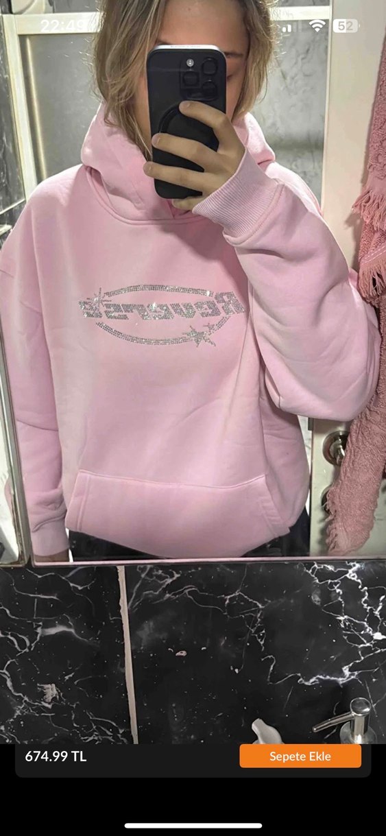 Trendiz pembe reverse  sweatshirt - Görsel 5