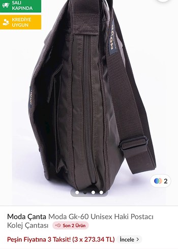 moda markalı postacı çanta - Görsel 4