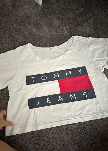 Tommy Jeans Beyaz Baskılı Tişörtü
