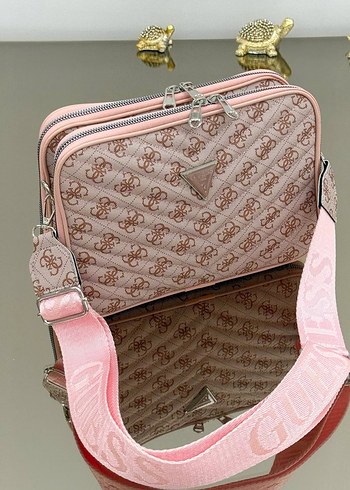 Pembe Baskılı Kadın Çapraz Çanta