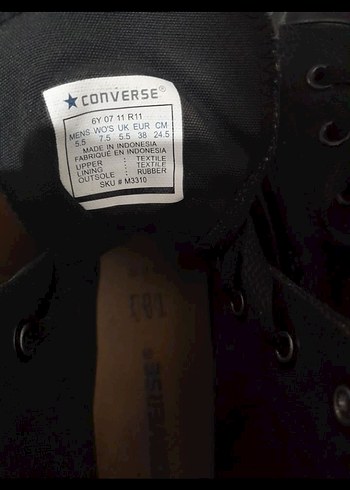 Siyah converse - Görsel 8