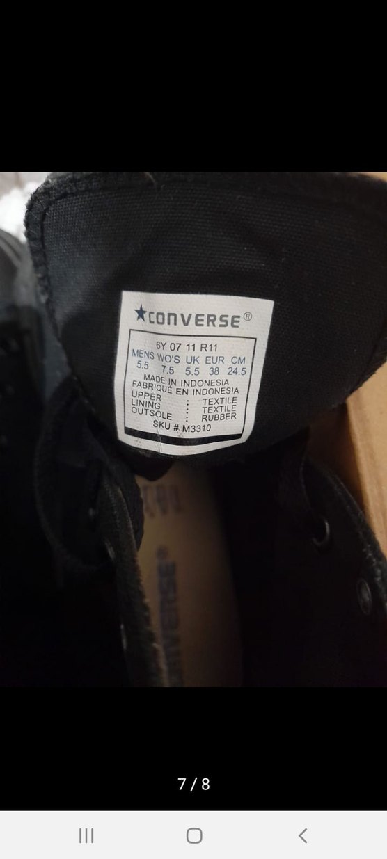 Siyah converse - Görsel 2