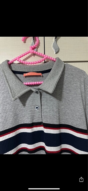 m Beden Polo yaka elbise
