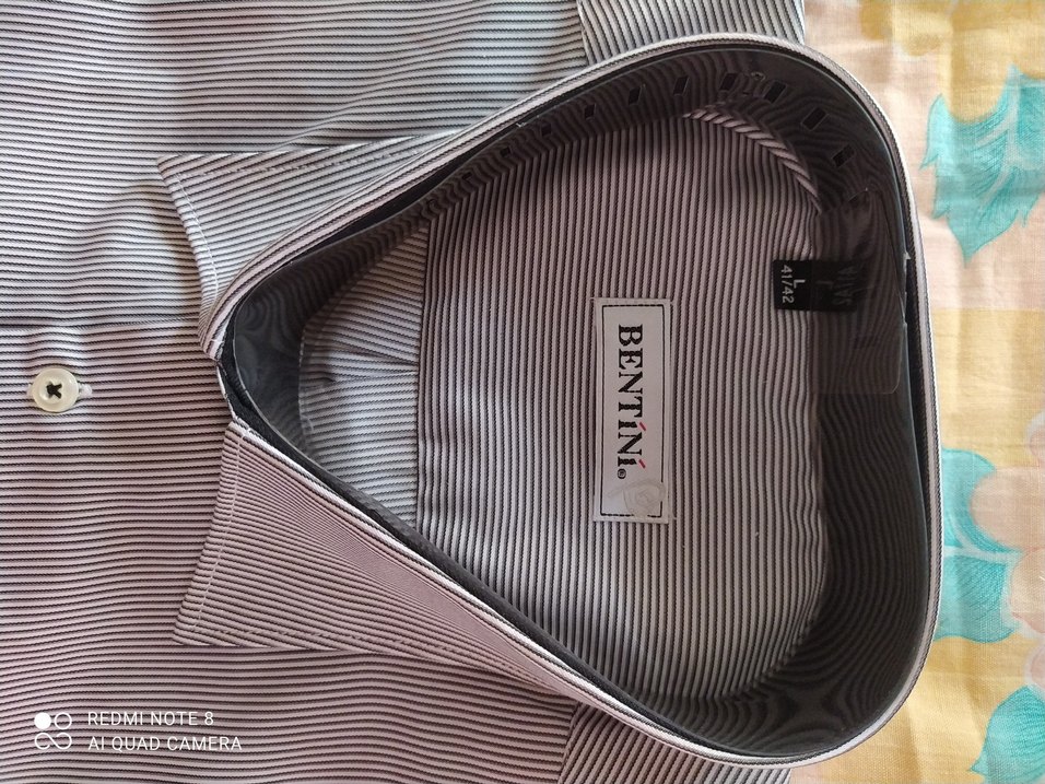 Gri Kısa Kollu Erkek Gömlek - Görsel 2