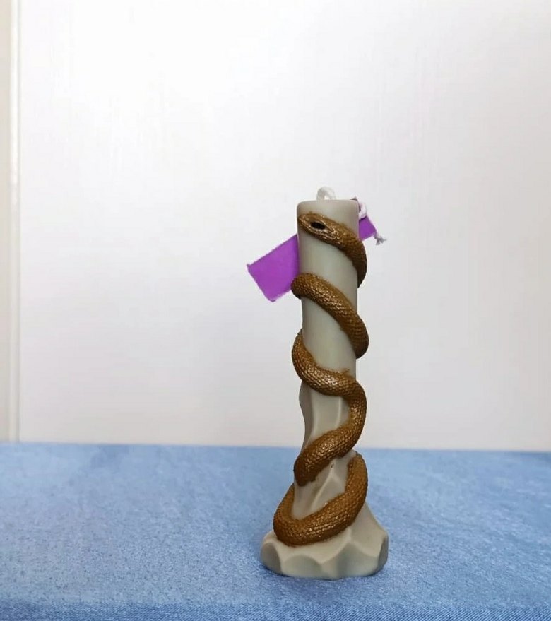 Yılan Detaylı Çok Renkli Mumlar - Görsel 3