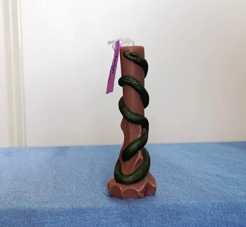 Yılan Detaylı Çok Renkli Mumlar - Görsel 5