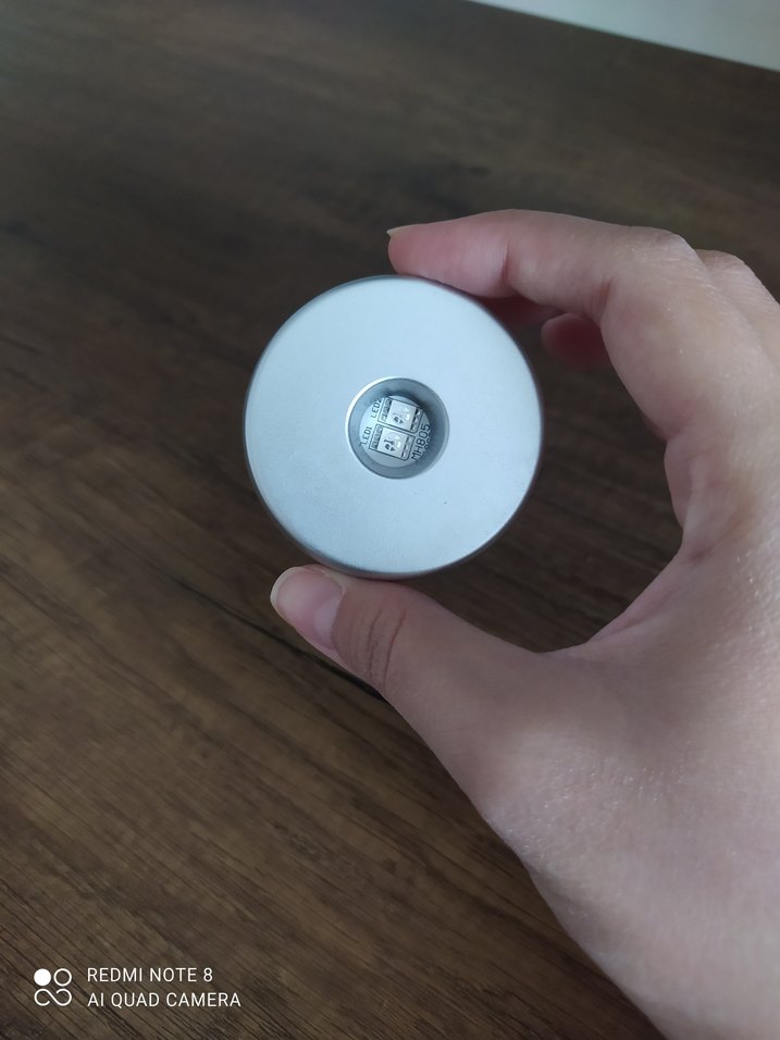 Pembe Işıklı Kristal Küre Lamba - Görsel 3