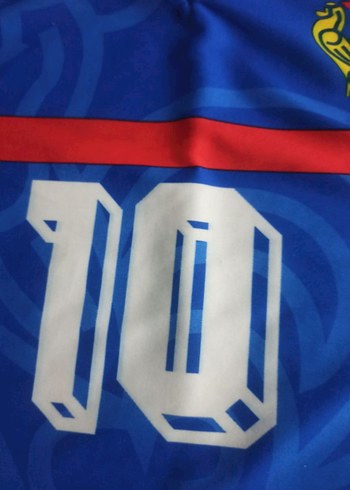 Fransa Zidane 90'lar Dönem Vintage Forma - Görsel 5