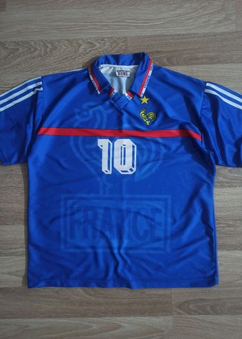 Fransa Zidane 90'lar Dönem Vintage Forma - Görsel 2
