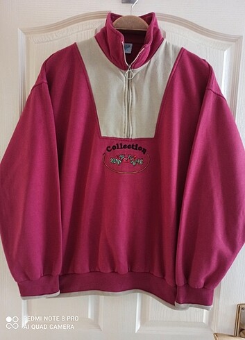 Vintage polo yaka sweatshirt 