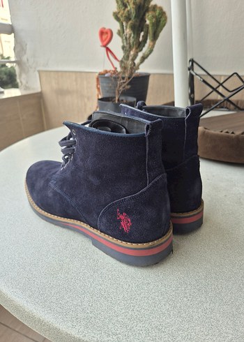 US POLO Lacivert Süet Bağcıklı Erkek Bot - Görsel 4