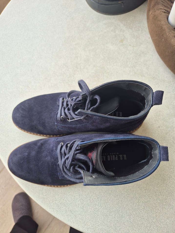 US POLO Lacivert Süet Bağcıklı Erkek Bot - Görsel 3