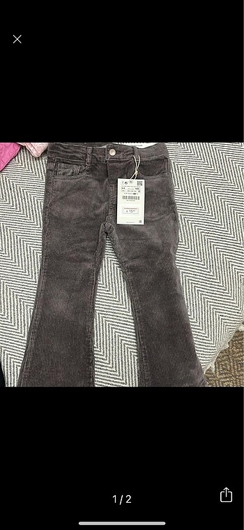 Zara kadife kot pantolon