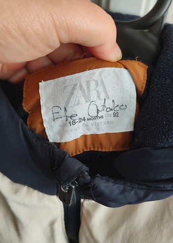 Zara E Çocuk Çok Renkli Kapüşonlu Mont - Görsel 3