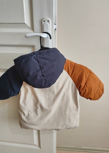 Zara E Çocuk Çok Renkli Kapüşonlu Mont - Görsel 2