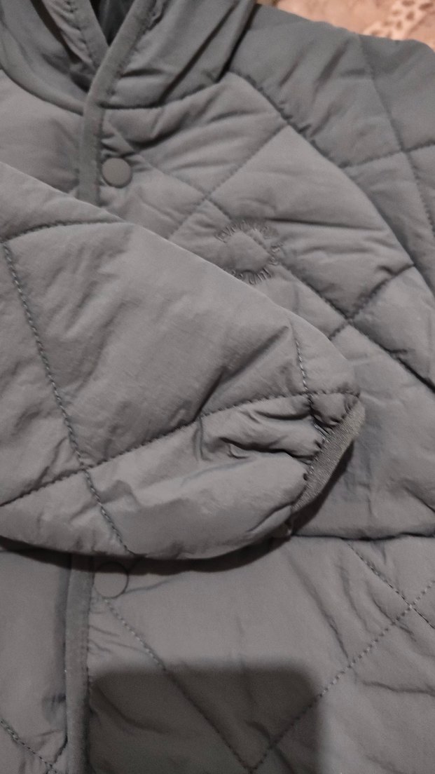 Zara Kapüşonlu Gri Düğmeli  Çocuk Mont - Görsel 2