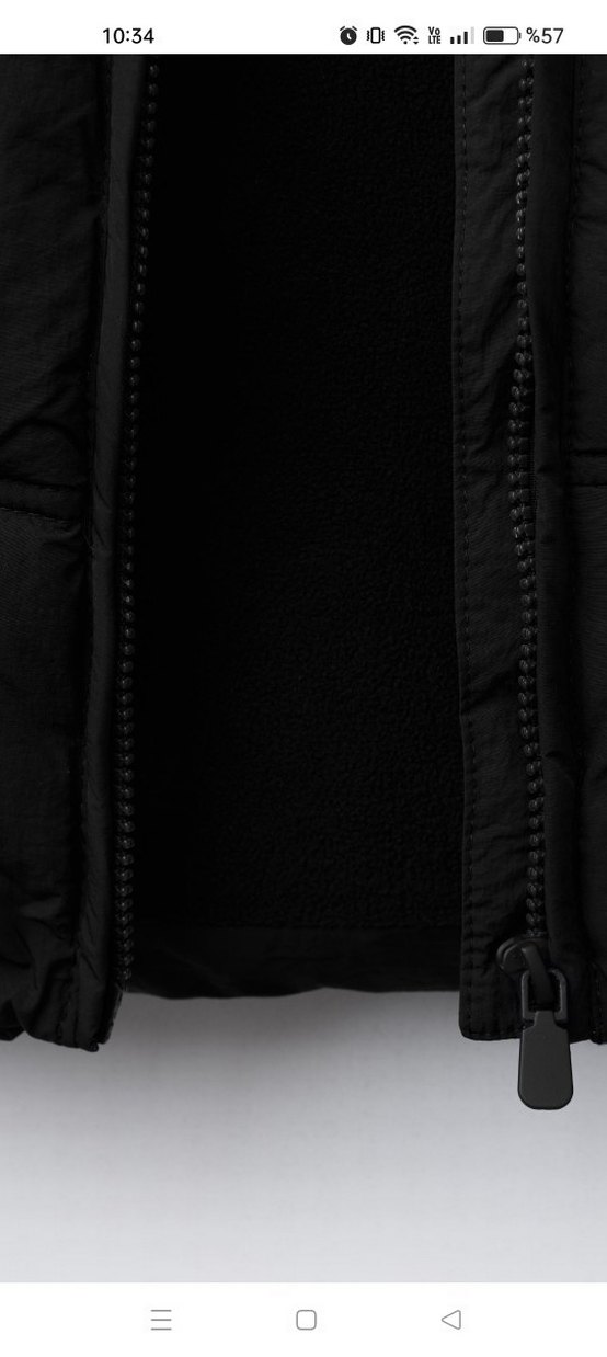 Zara Çocuk Siyah Kapüşonlu Şişme Mont - Görsel 3