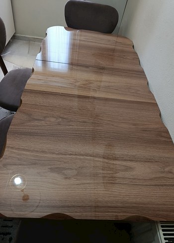 Kahverengi Ahşap Yemek Masası - Görsel 5