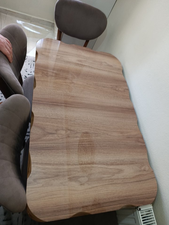 Kahverengi Ahşap Yemek Masası - Görsel 2