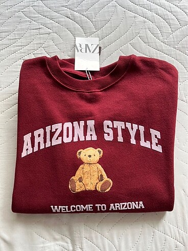 Etiketli Zara Sweatshirt