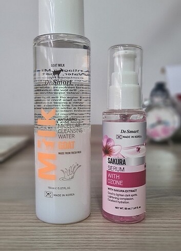Dr. Smart keçi sütlü micellar cleansing ve sakura serum