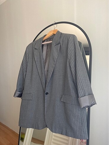 44 Beden gri Renk Blazer Ceket