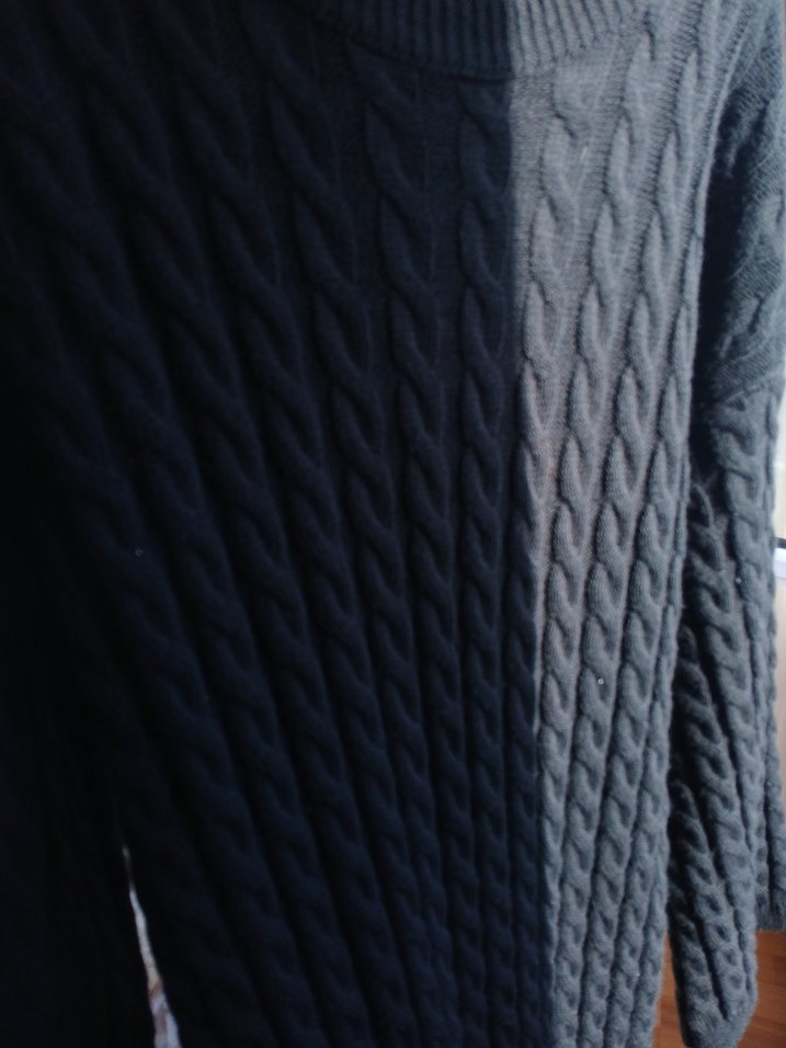 Siyah Örgü Uzun Kollu Kadın Elbise - Görsel 3