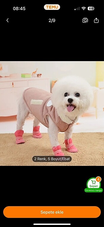  Köpek ayakkabısı