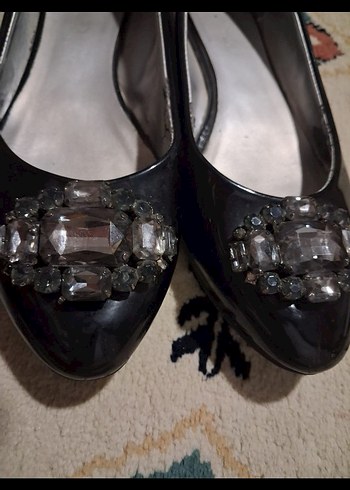 siyah  tokalı babet - Görsel 6