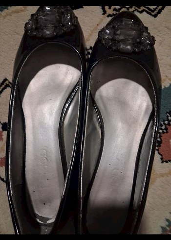 siyah  tokalı babet - Görsel 4