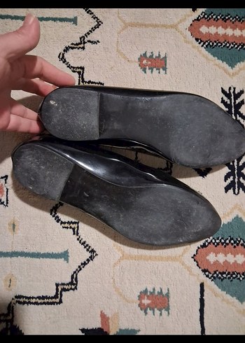 siyah  tokalı babet - Görsel 3